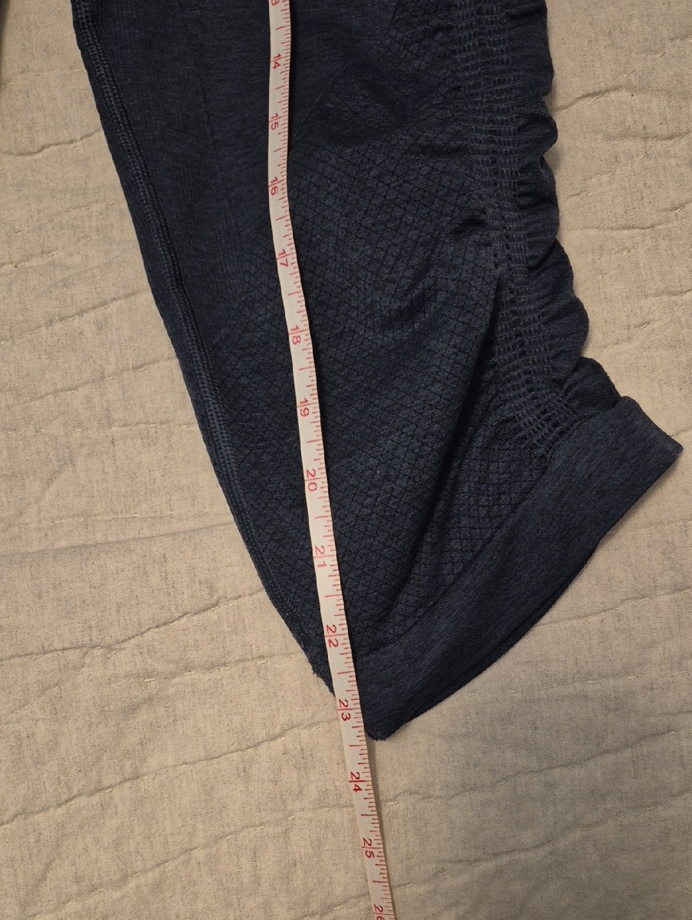 Lululemon In The Flow Crop II Heathered Deep Navy - Picture 11 of 11
